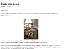 Tablet Screenshot of bearlyusedbooks.ca